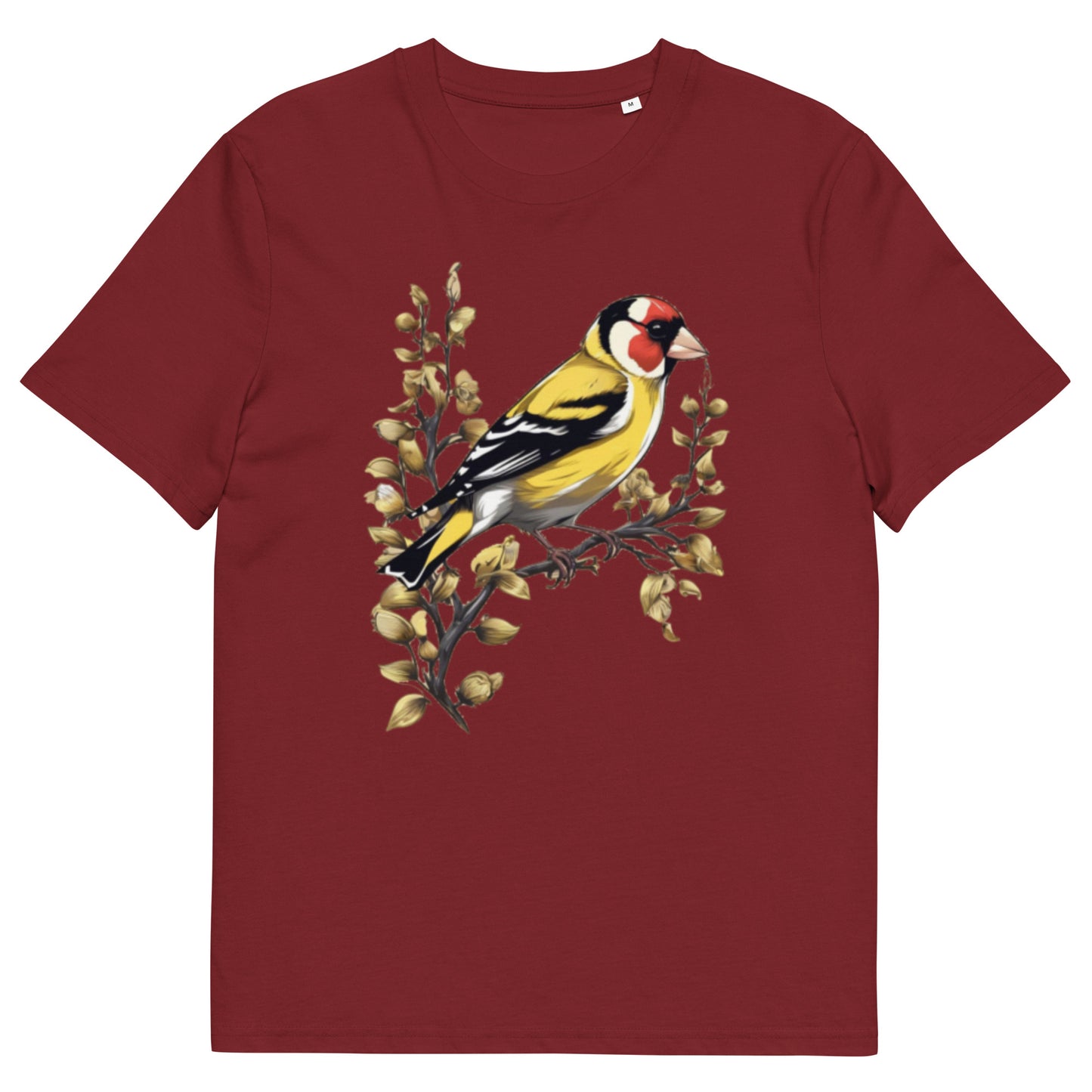Goldfinch bird design - Unisex fitted cotton T-Shirt