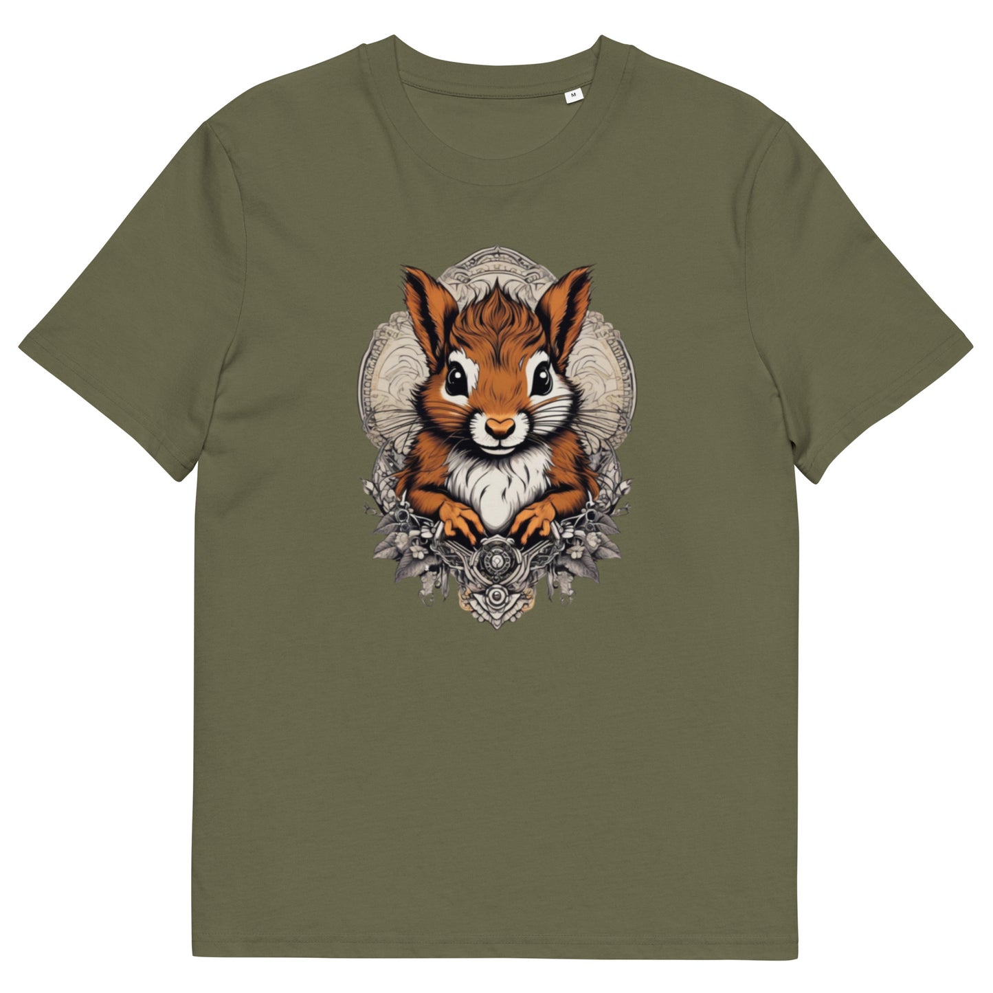 Red Squirrel design - Unisex fitted cotton T-Shirt