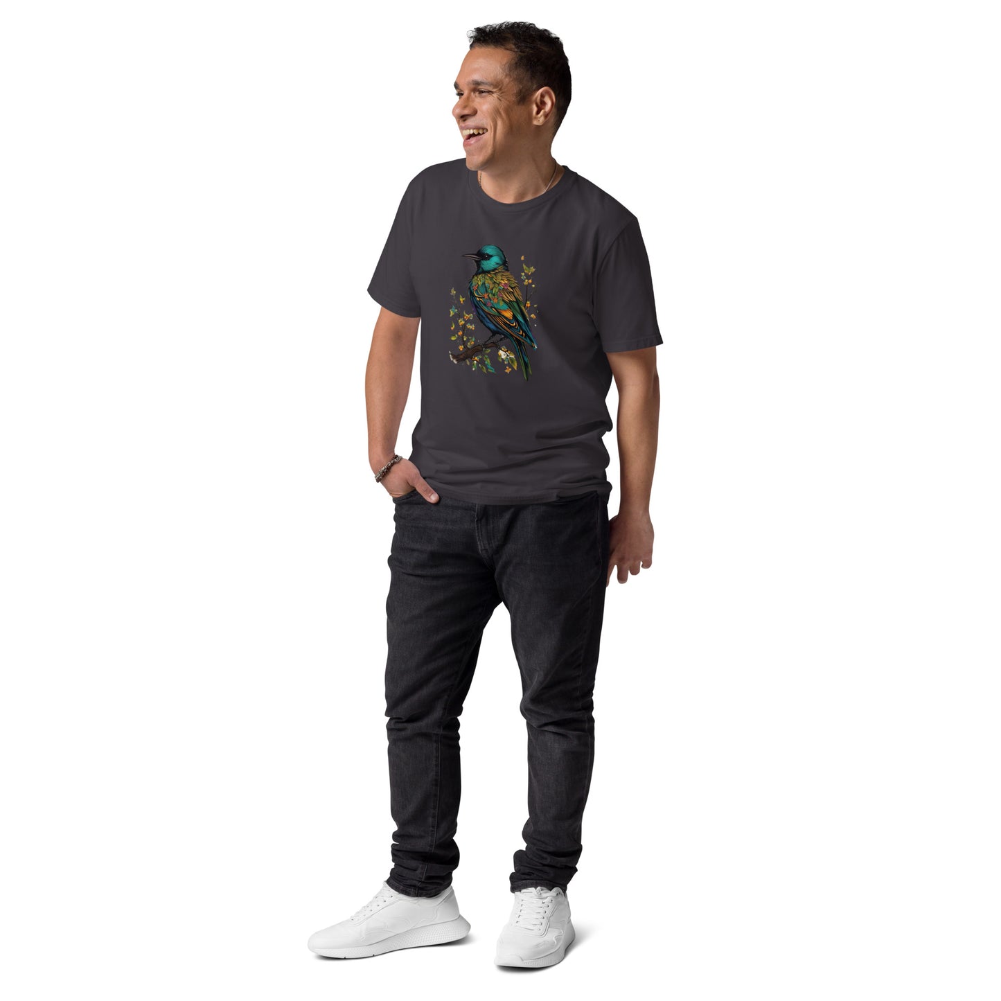 The colours of a Starling design - Unisex fitted cotton T-Shirt