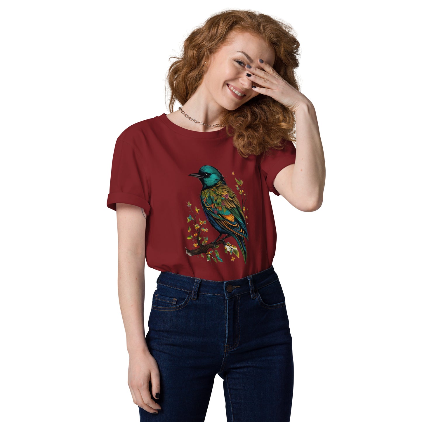 The colours of a Starling design - Unisex fitted cotton T-Shirt
