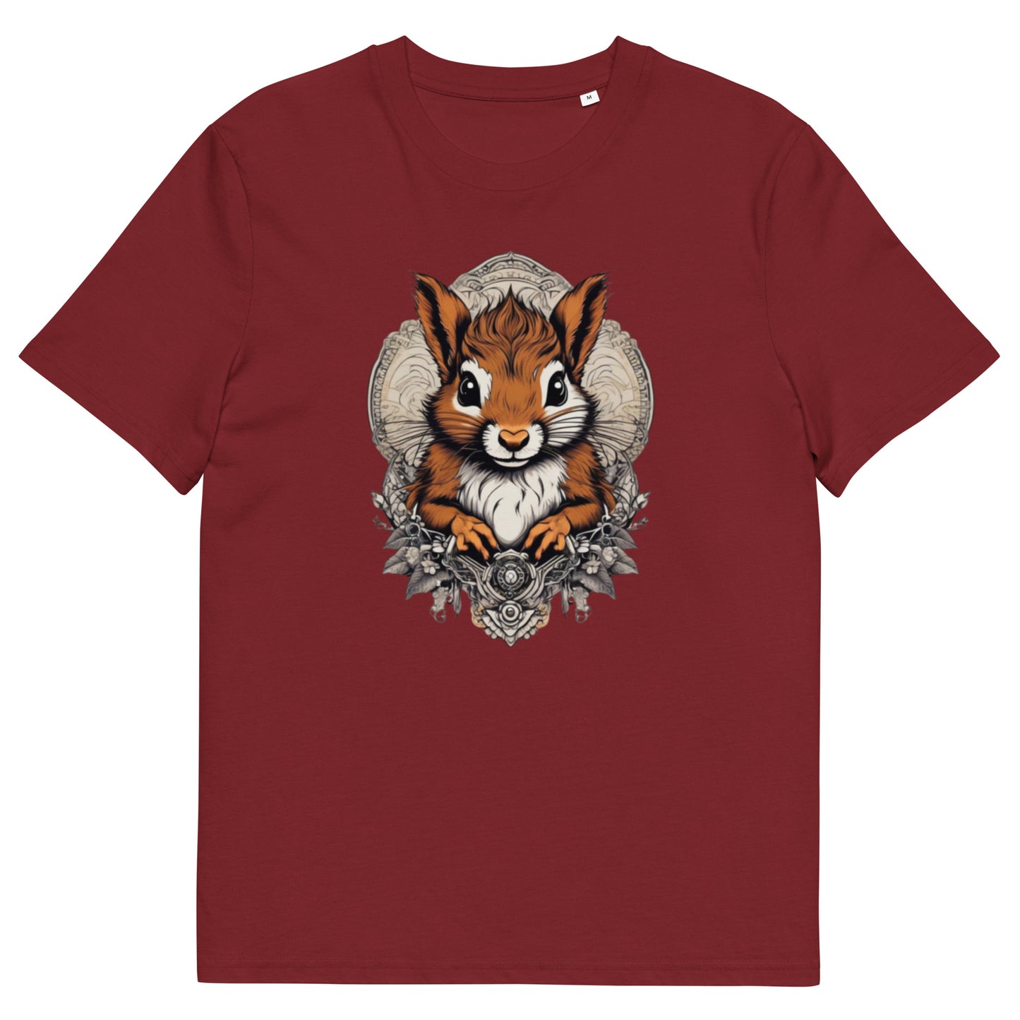 Red Squirrel design - Unisex fitted cotton T-Shirt