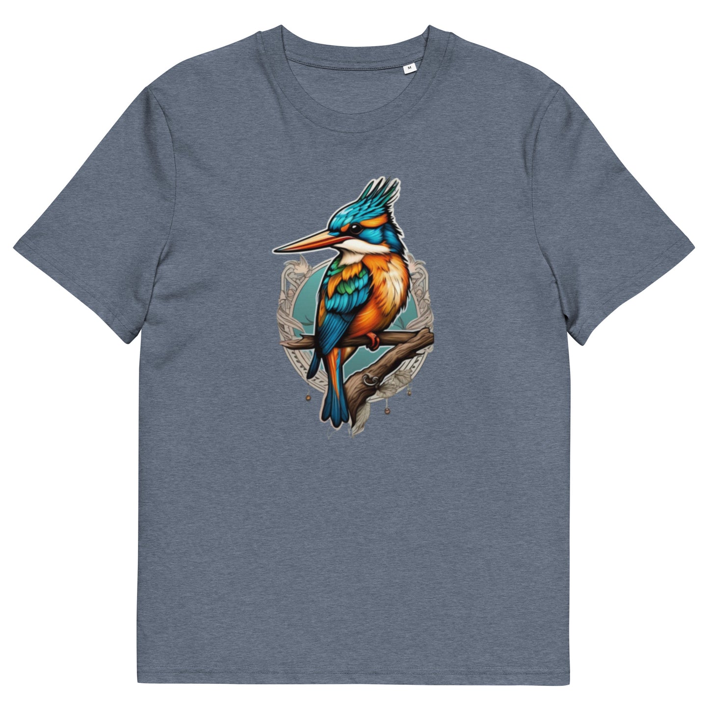 The lone Kingfisher design - Unisex fitted cotton T-Shirt