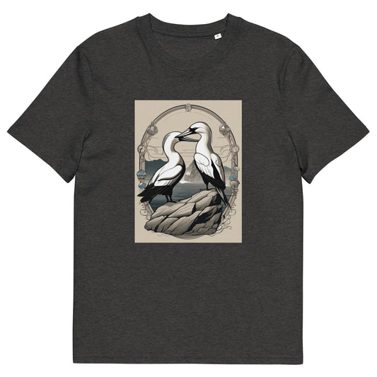 Gannets on the rocks design - Unisex fitted cotton T-Shirt