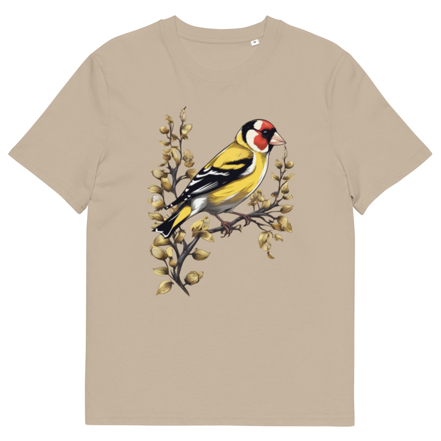 Goldfinch bird design - Unisex fitted cotton T-Shirt
