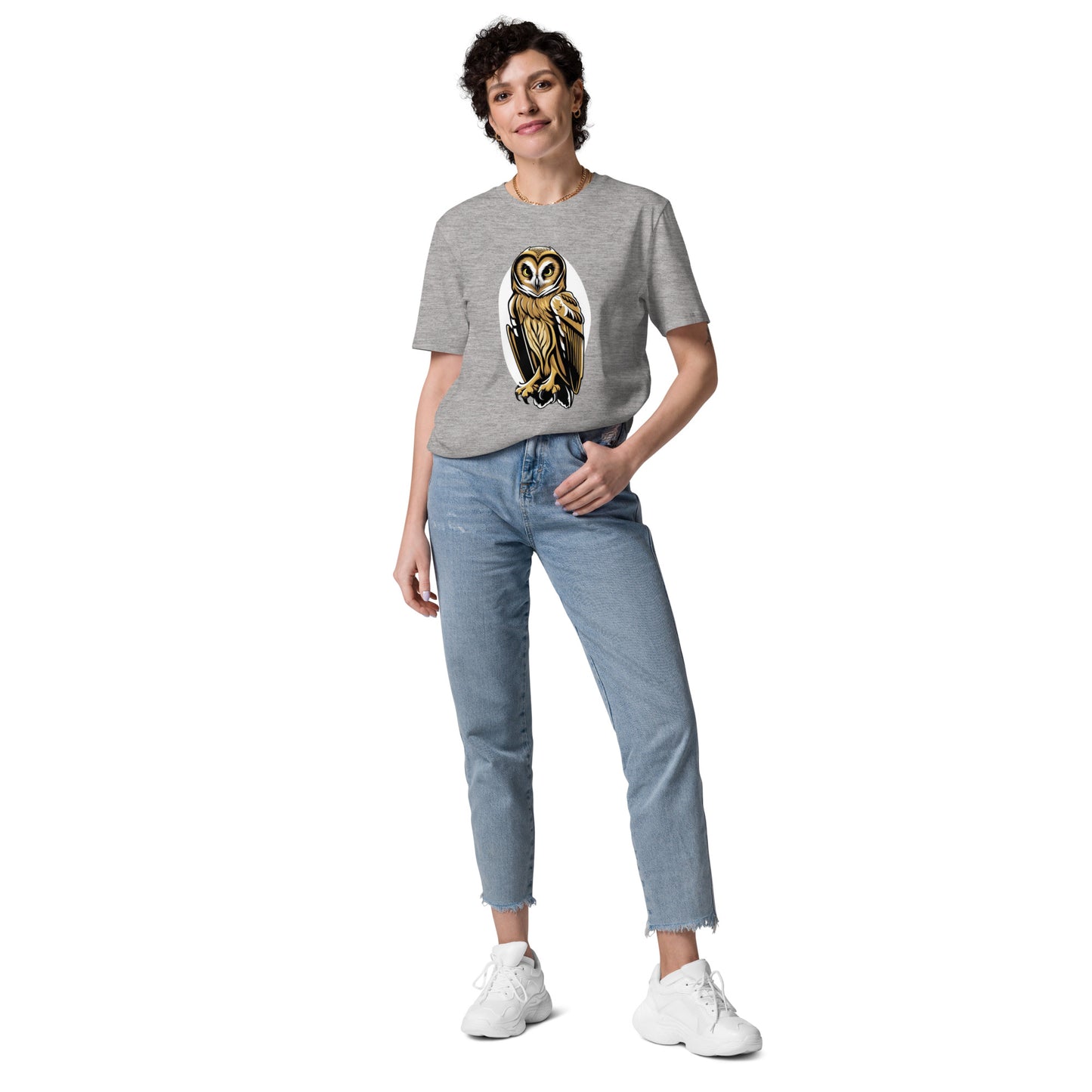 Short Eared Owl design - Unisex fitted cotton T-Shirt