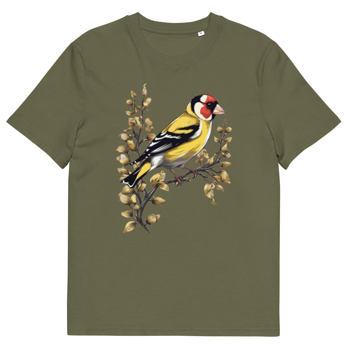Goldfinch bird design - Unisex fitted cotton T-Shirt