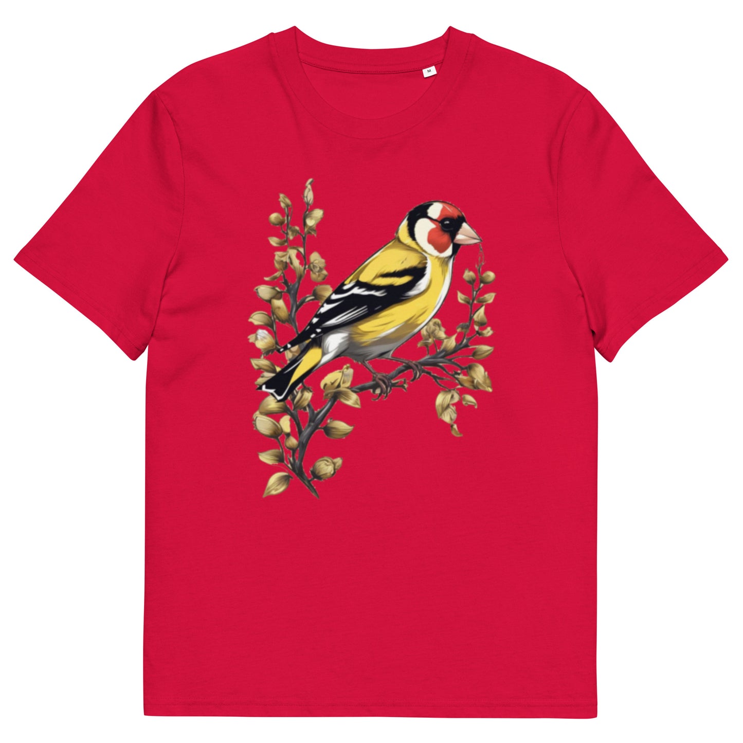 Goldfinch bird design - Unisex fitted cotton T-Shirt