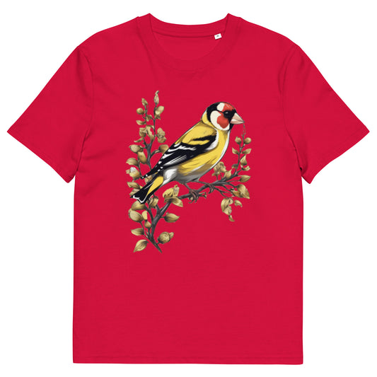 Goldfinch bird design - Unisex fitted cotton T-Shirt