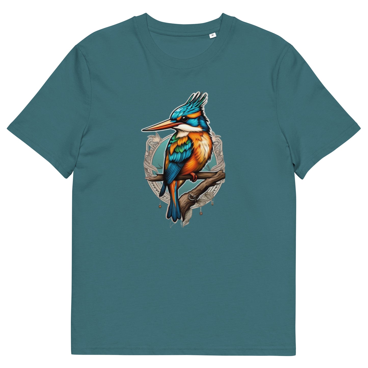 The lone Kingfisher design - Unisex fitted cotton T-Shirt
