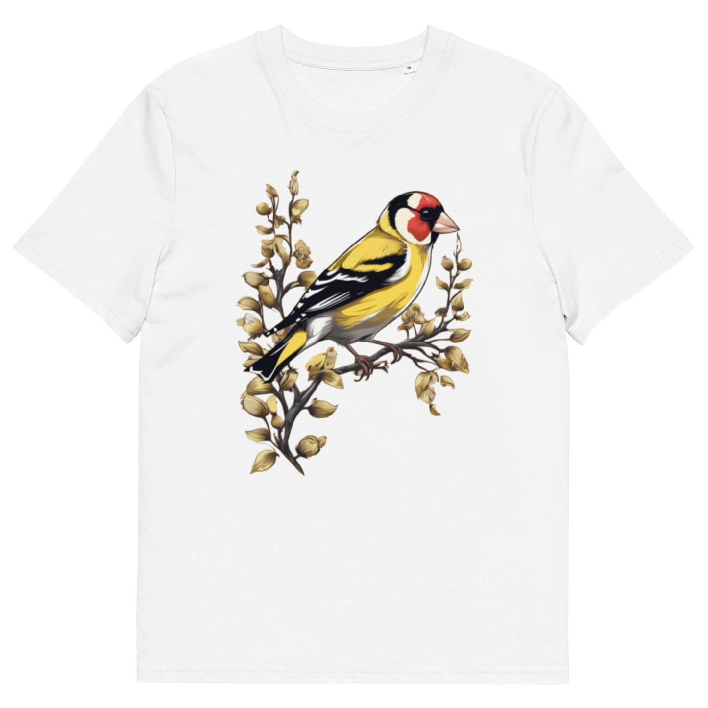 Goldfinch bird design - Unisex fitted cotton T-Shirt